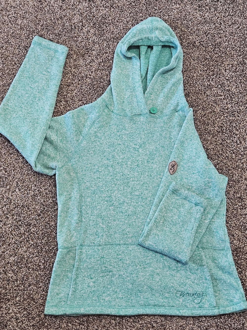 Browning Mint Green Hooded Pullover
